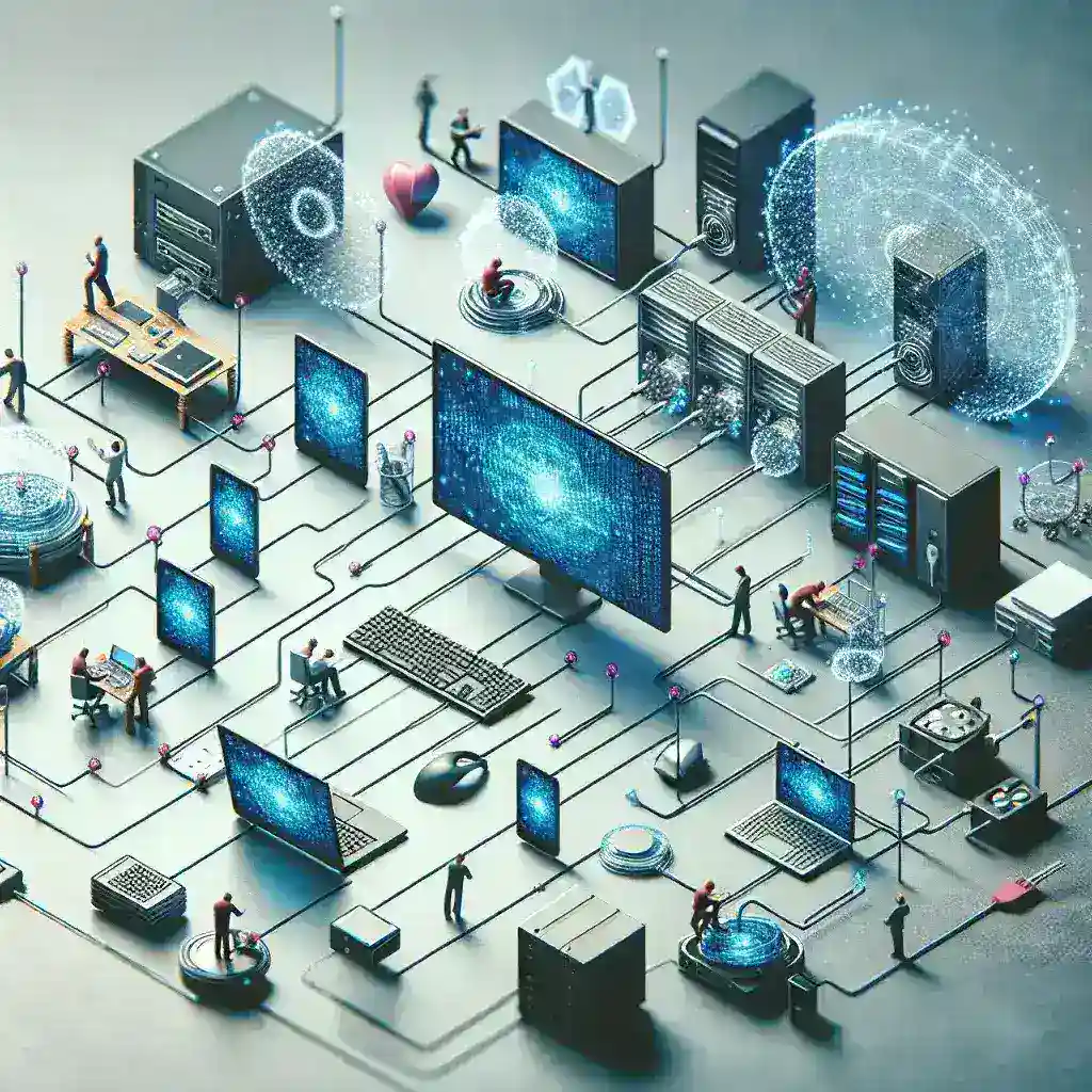 "Essential tools for optimizing distributed file storage: A visual representation of software solutions and technologies improving data management and accessibility."
