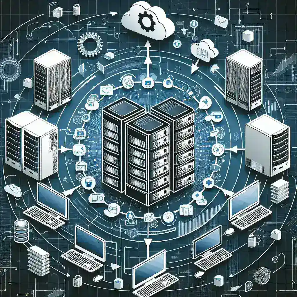 "Essential tools for optimizing distributed file storage systems, showcasing software interfaces and cloud storage solutions for modern enterprises."